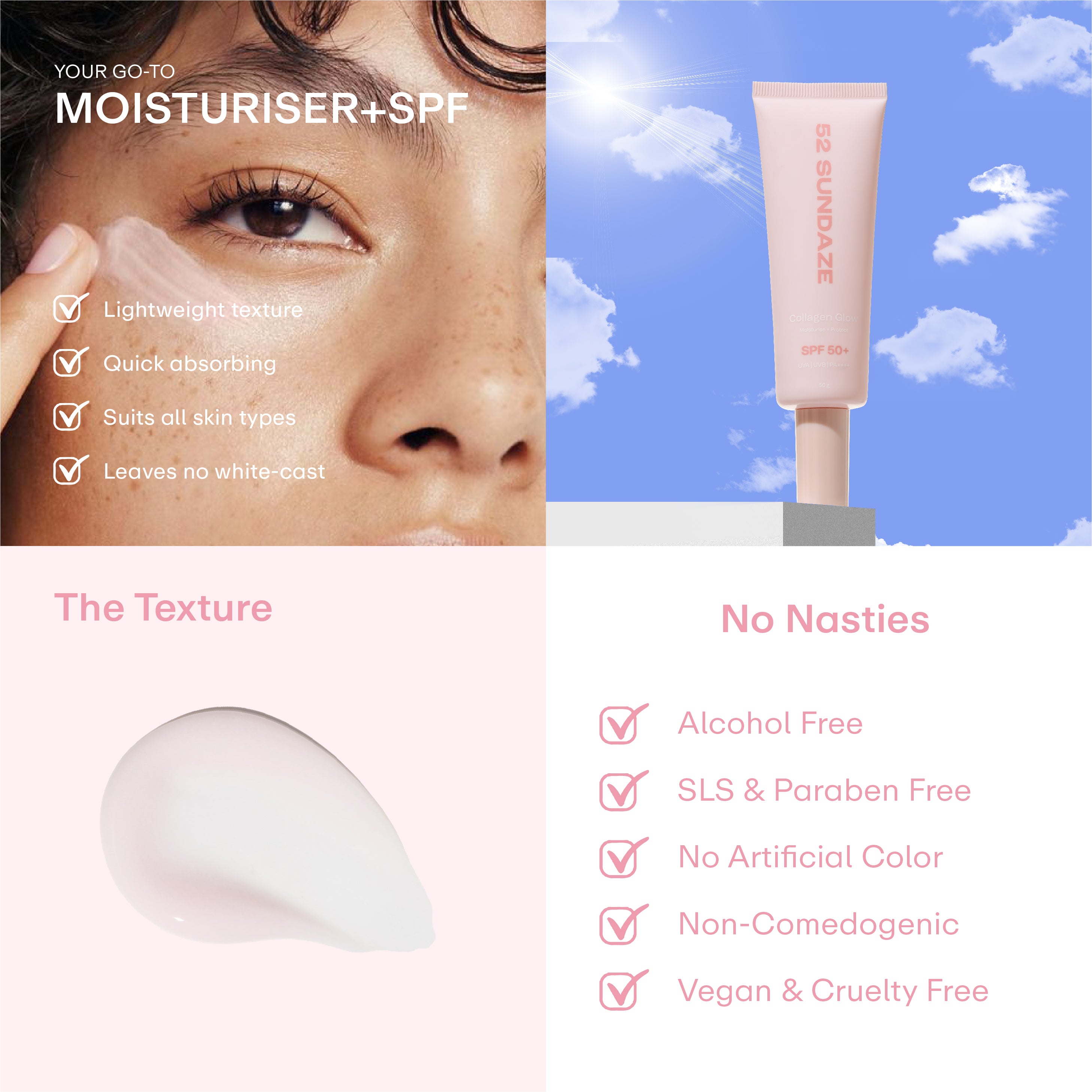 SPF 50 Collagen Glow Crème - 52 Sundaze